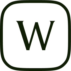 Logo monochrome Welcome (identité visuelle) Logo Welcome monochrome